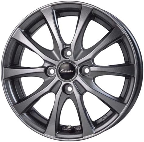Amazon ホイール4本セット HOT STUFF Exceeder E07 DS 14インチ 5 5J PCD100 4H インセット45 エクシーダー E07 タイヤ
