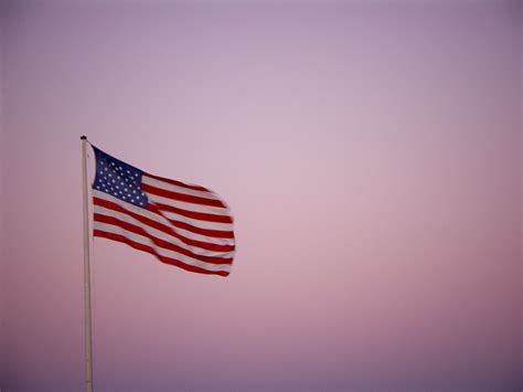 Free US Flag at sunset Stock Photo - FreeImages.com