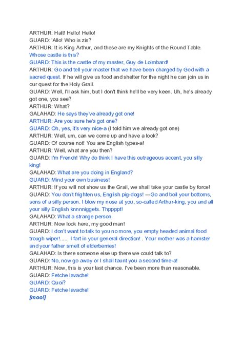 monty python script