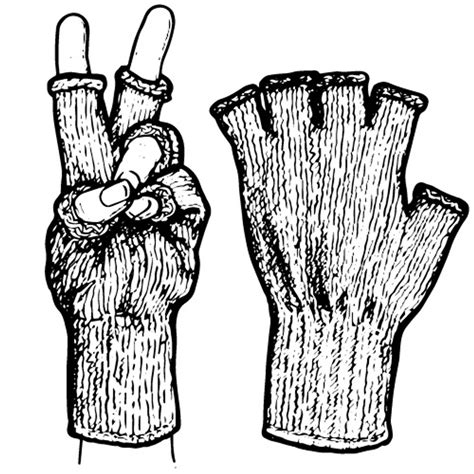 Wool All Weather Fingerless Gloves Pair