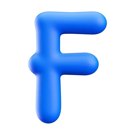 Blue 3d Bubble Font Letter F Uppercase 47451241 Png