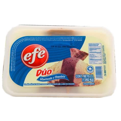 Helado Efe Mantecado Y Chocolate 2l Segomarket