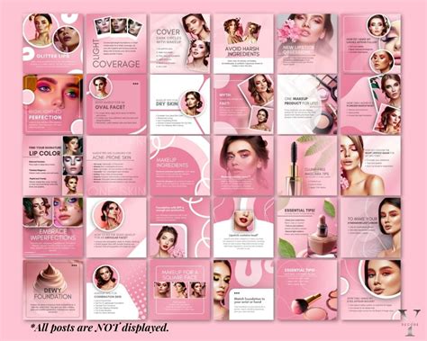 Makeup Artist Flyers Template Makeup Instagram Template IG Etsy