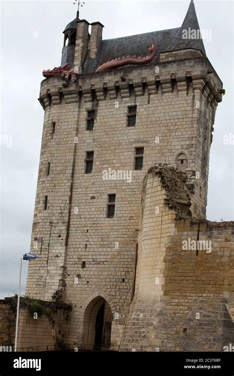 Castle Of Chinon La Tour De L Horloge Clock Tower Loire Valley