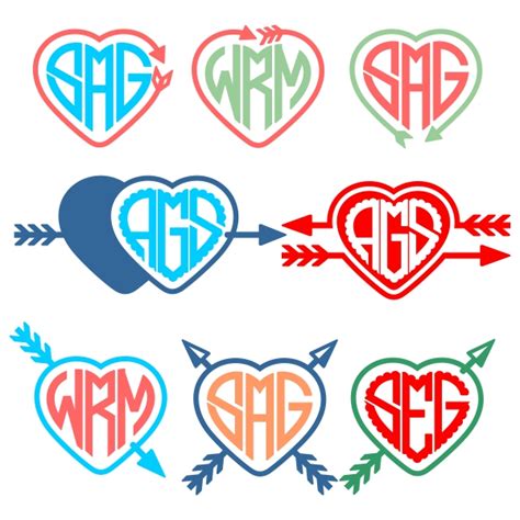 Heart Split Cuttable Frame Apex Designs And Fonts