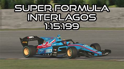 Iracing Super Formula Sf S Week Interlagos Hotlap Youtube