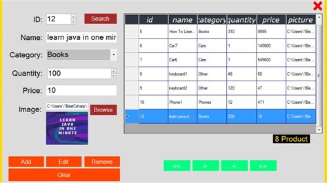 Vb Net Project Products Manager Form Using Vb Net And Mysql Database