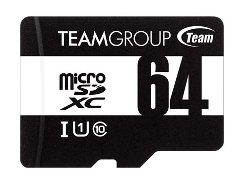 Team 64GB MicroSDHC UHS I U1 Class 10 Memory Card With Adapter Speed