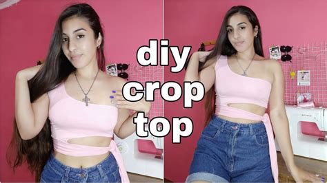 Como Hacer Un Crop Top Muy Facil Youtube