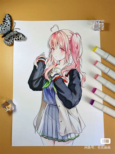 Flora S Japanese Anime Girl Hot Sexy Hand Drawing With Marker OWEN S COLLECTIONS