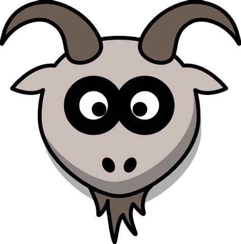 Billy Goat Head Clipart