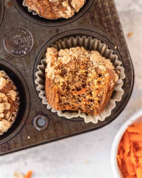 Banana Carrot Muffins With Oat Streusel Bake And Bacon