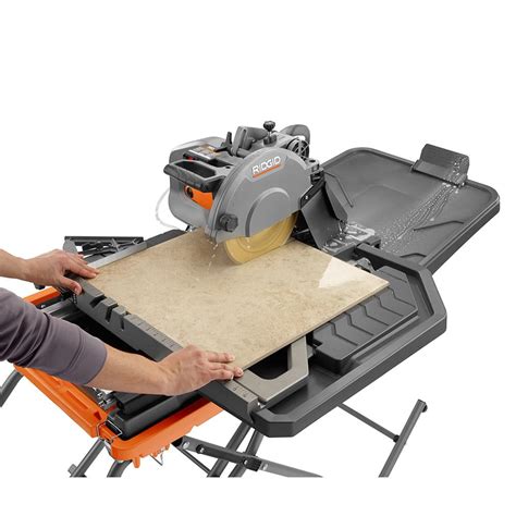 Ridgid 10 In Wet Tile Saw With Stand