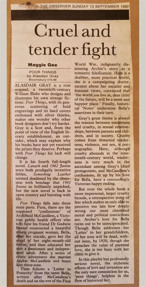 Poor Things | Alasdair Gray – A Gray Space