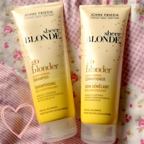 La Petite Beaut John Frieda Sheer Blonde Go Blonder Lightening Shampoo Conditioner Review