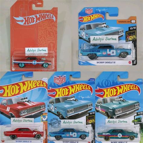 HOT WHEELS Hotwheels 風火輪 64 雪佛蘭 chevelle SS 版橙色和藍色緞面 53 53 週 蝦皮購物