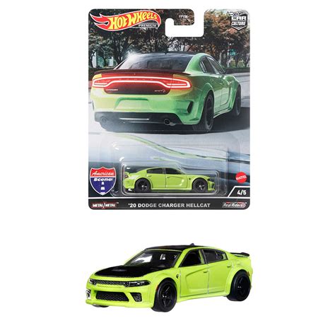 Машинка коллекционная Mattel Hot Wheels Premium Car Culture FPY86 20 Dodge Charger Hellcat