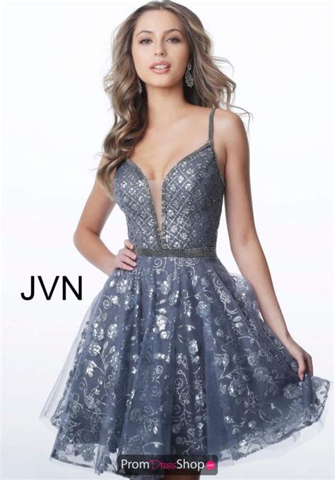 Jvn By Jovani Prom Dresses Fit And Flare Cocktail Dress Short