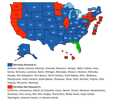 Tennessee Concealed Carry Reciprocity Map Constitutional Carry And CCW