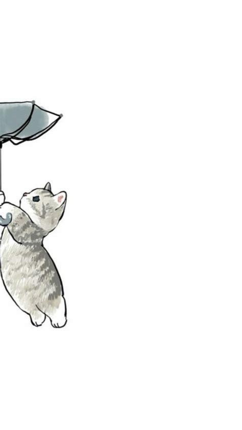 Парные обои для ЛП с котиками в 2024 г | Кошачьи плакаты, Милые рисунки ...