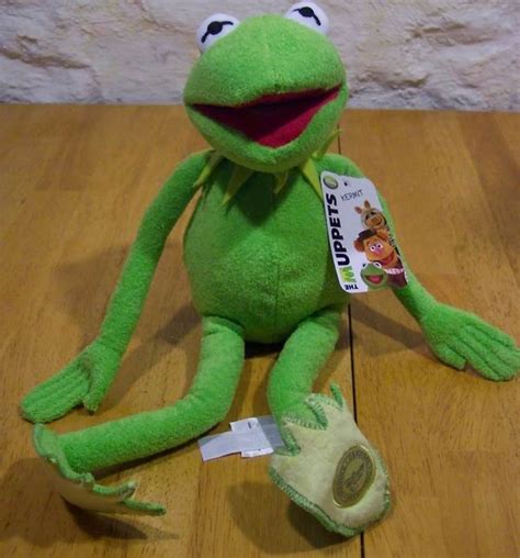 Disney Store The Muppets KERMIT THE FROG 16" Plush Stuffed Animal NEW ...