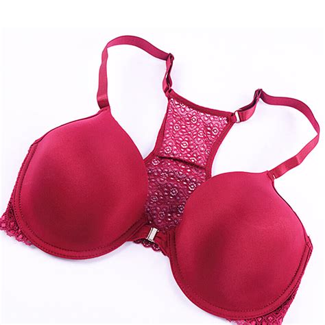 Plus Size Front Closure Brassiere Women Bras Sexy Lingerie Lace Racer Underwear EBay