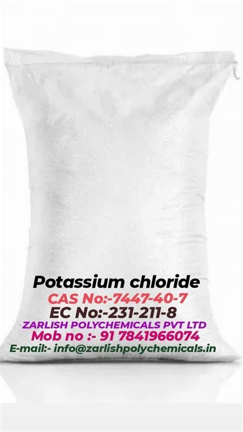 White Potassium Chloride Powder Hdpe Bag At Rs Kg In Vasai Id