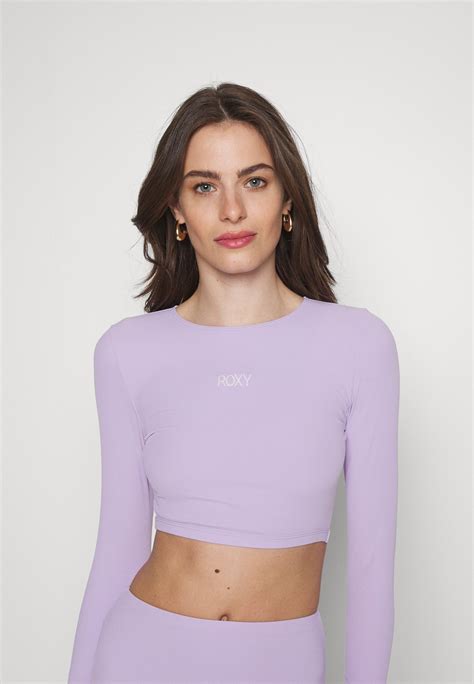 Roxy OCEAN DREAMER LS CROP TOP Bikini Top Purple Rose Flieder Zalando Ch