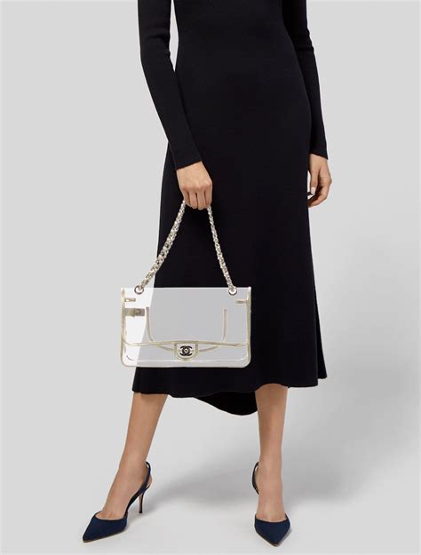 Chanel Naked Flap Bag Clear Shoulder Bags Handbags CHA1229238 The RealReal