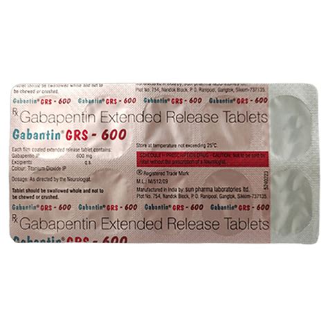 gabantin grs  tablet  side effects price apollo pharmacy