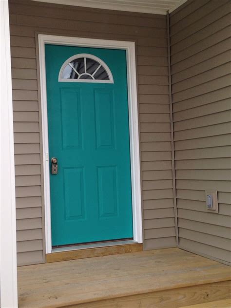 Nifty Turquoise Front Door
