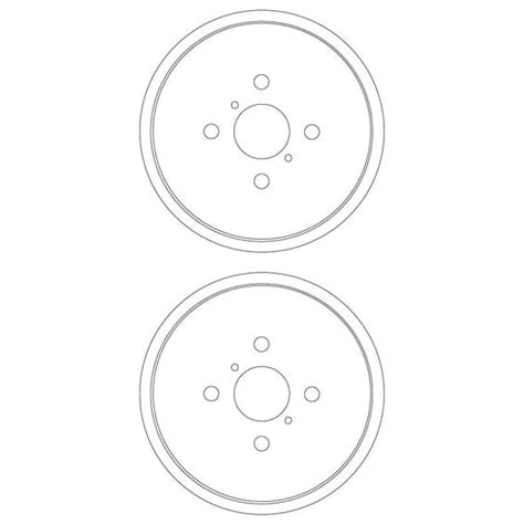 2X TRW 202 6mm BREMSTROMMELN HINTEN PASSEND FÜR DAIHATSU CHARADE TOYOTA