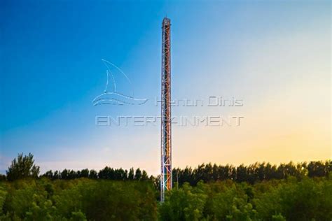 drop tower thrill ride  people  height   meter