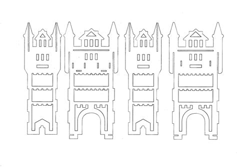 Поделки своими руками замок из бумаги своими руками схема
