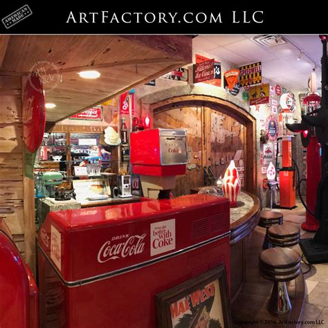 Retro Man Cave Collectibles Display Route 66 Texaco Station