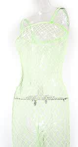 Amazon chu U chu Lingerie Collection フィッシュネットボディストッキング FBS イエロー