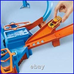 Car Track Set Hot Wheels Criss Cross Crash Motorized Track Set High Speed Crash Zones Loop
