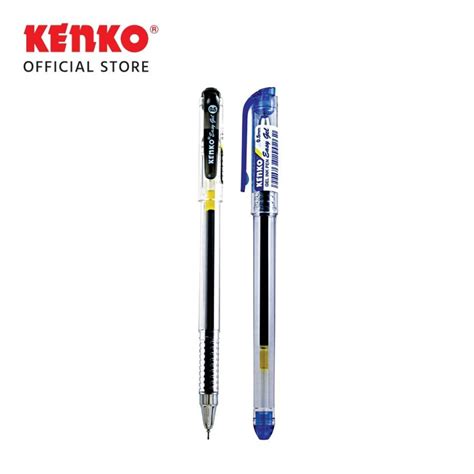 Jual Kenko Gel Pen Easy Gel 0 5mm Hitam Biru Merah 1 Pack 12