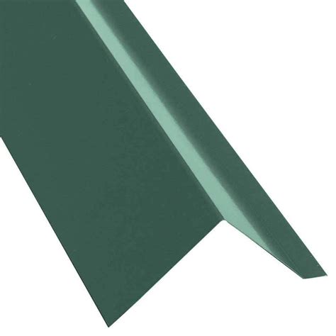 Gibraltar Building Products 3 75 In X 10 Ft 29 Gauge Galvalume Ef3 Eave Flashing In Green