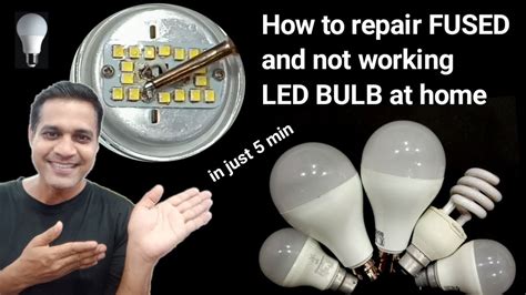 Diy How To Repair Any Fused And Not Working Led Bulb At Home Led Bulb