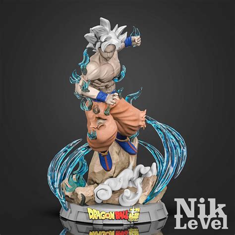 STL File Son Goku Ultra Instict Dragon Ball 3D Printable 3 3D