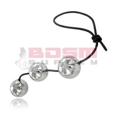 3 ANAL BALLS STEEL STAINLESS BDSM Supply