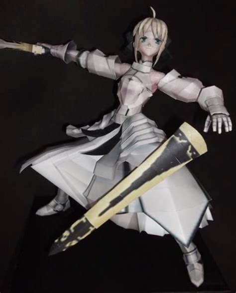 Fate Stay Night Saber Lilly Paper Model By Lestat Pendragon Fate