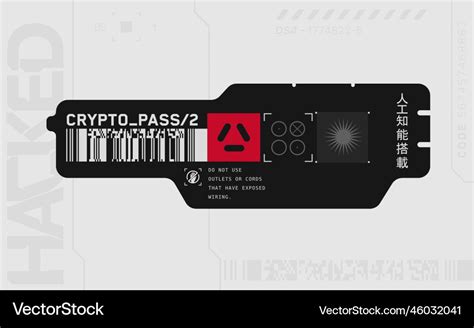 Cyberpunk decal sticker label Royalty Free Vector Image