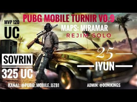 Pubg Mobile Lobbi Turnir Sovrin Uc Mvp Uc Doniking