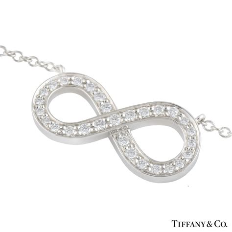 Tiffany And Co Platinum Diamond Infinity Pendant Rich Diamonds