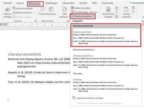 Literaturverzeichnis Einf Gen Zitieren Im Ms Word Digbi Net