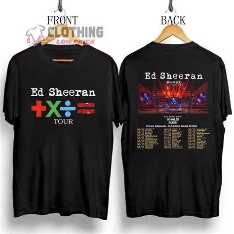 Mathematics Tour 2023 Ed Sheeran Merch Ed Sheeran Tour 2023 Shirt