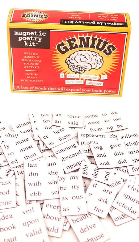 The Genius Magnetic Poetry Kit Fat Brain Toys