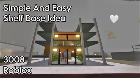 Simple And Easy Small Shelf Base Idea For 3008 Roblox Myelplays Youtube